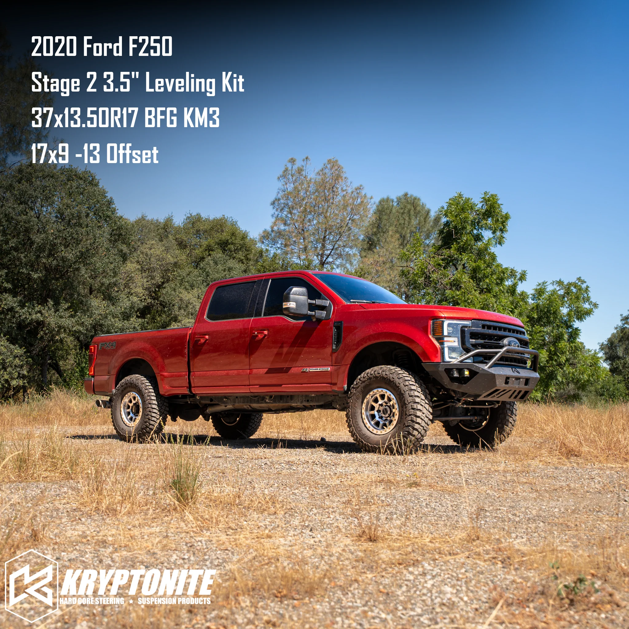 Kryptonite Stage 2 Leveling Kit with Eibach Shocks for 2017-2022 Ford Super Duty F-250/F-350 - Image 8