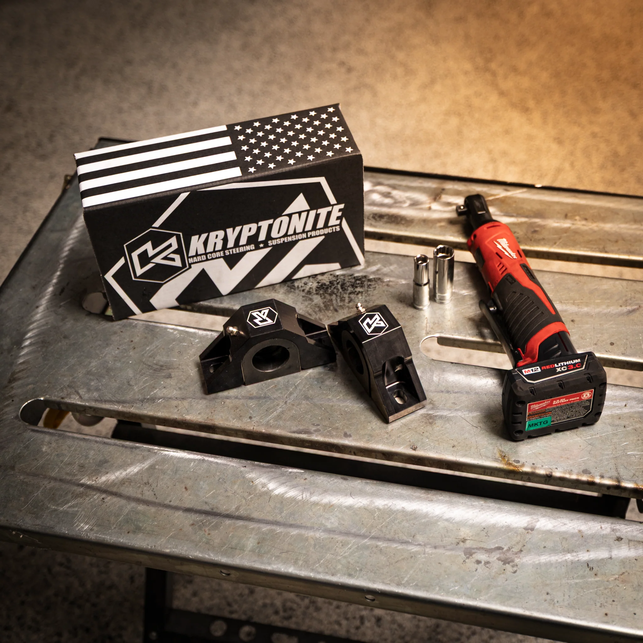 Kryptonite Billet Sway Bar Bracket Kit for 2014-2024 RAM 2500/3500 - Image 2